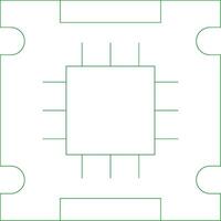 ligne vert pente conception vecteur