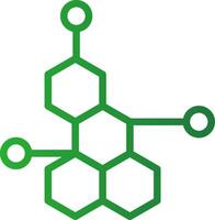 conception d'icône créative de molécule vecteur