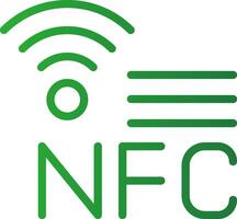 nfc Créatif icône conception vecteur