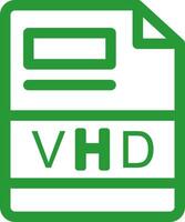 VHD Créatif icône conception vecteur