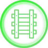 conception d'icônes créatives de voies ferrées vecteur