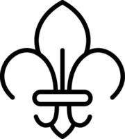 conception d'icône créative fleur de lys vecteur