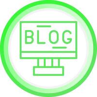 conception d'icônes créatives de blogs vecteur