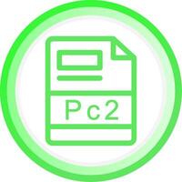pc2 Créatif icône conception vecteur