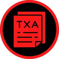 conception d'icônes créatives d'impôts vecteur