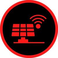 conception d'icône créative de panneau solaire vecteur