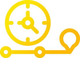 conception d'icône créative de ligne de temps vecteur