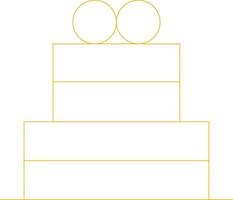 conception d'icône créative de gâteau vecteur
