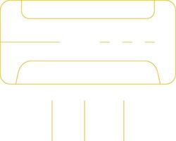 conception d'icône créative de climatiseur vecteur