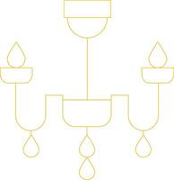 conception d'icône créative lustre vecteur