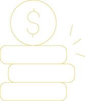 conception d'icône créative d'argent vecteur