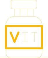 conception d'icônes créatives de vitamines vecteur