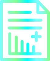 conception d'icône créative de rapport médical vecteur