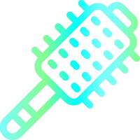 conception d'icône créative brosse à cheveux vecteur