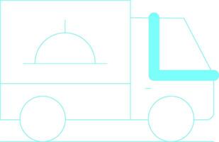 conception d'icône créative camionnette de livraison vecteur