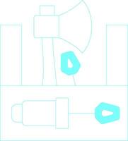 conception d'icônes créatives de boîte à outils vecteur