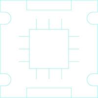 conception d'icône créative de processeur vecteur
