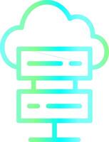 nuage l'informatique Créatif icône conception vecteur