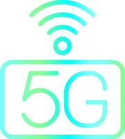 5g réseau Créatif icône conception vecteur