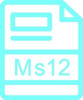 ms12 Créatif icône conception vecteur
