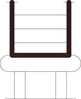 conception d'icône créative de chaise vecteur