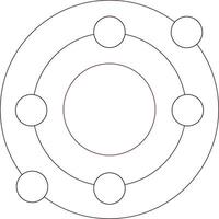 conception d'icône créative planète vecteur