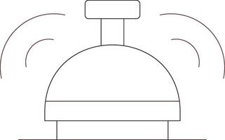 conception d'icône créative de cloche d'hôtel vecteur