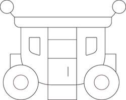 conception d'icône créative de chariot vecteur