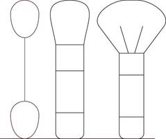 conception d'icônes créatives de brosses vecteur