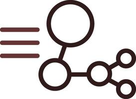 conception d'icône créative de structure moléculaire vecteur