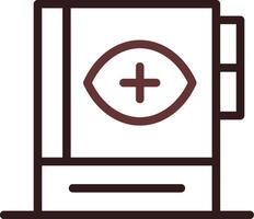 optométrique des lignes directrices Créatif icône conception vecteur