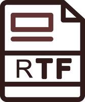 rtf Créatif icône conception vecteur