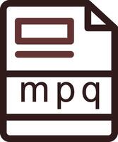 mpq Créatif icône conception vecteur