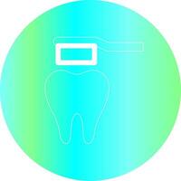 conception d'icône créative de brosse à dents vecteur