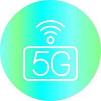 5g réseau Créatif icône conception vecteur