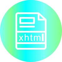 xhtml Créatif icône conception vecteur