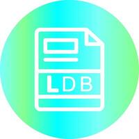 ldb Créatif icône conception vecteur
