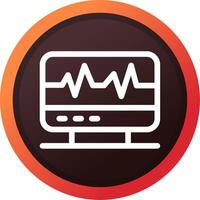 électrocardiogramme Créatif icône conception vecteur