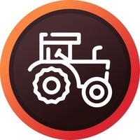 conception d'icône créative de tracteur vecteur