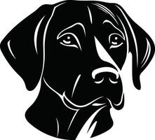 silhouette Labrador retriever chien logo vecteur