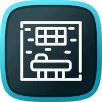 conception d'icône créative de cellule de prison vecteur