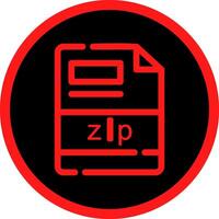 conception d'icônes créatives zip vecteur