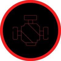 conception d'icône créative de moteur de voiture vecteur