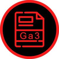 ga3 Créatif icône conception vecteur