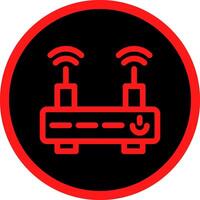 conception d'icône créative de routeur wifi vecteur