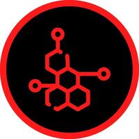 conception d'icône créative de molécule vecteur