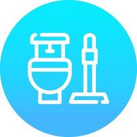 conception d'icônes créatives de toilettes vecteur