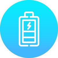 conception d'icône créative de batterie de charge vecteur