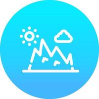 conception d'icône créative de montagne vecteur
