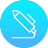 conception d'icône créative stylo léger vecteur